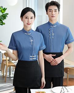 LL-3306双S绣短袖服务员服